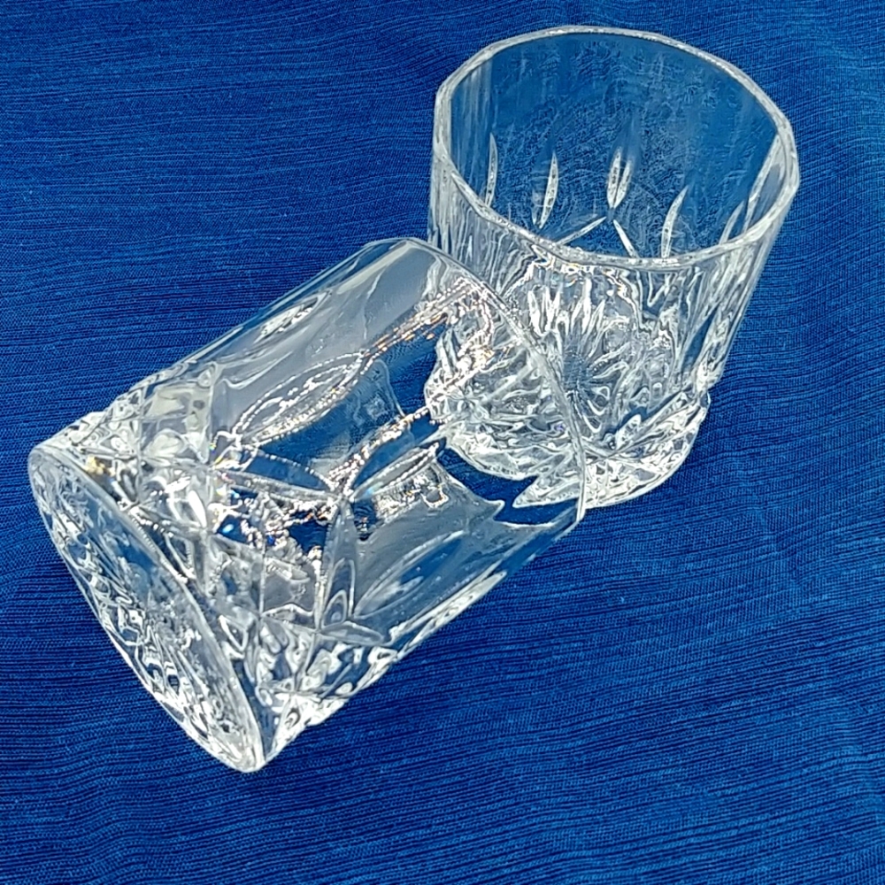 2 Crystal Highball Old Fashion Glasses